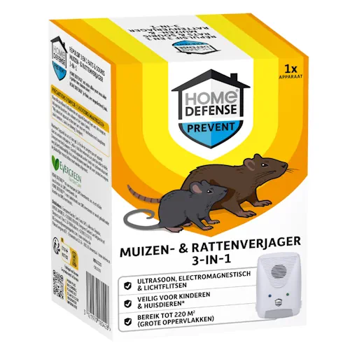 Home Defense 3-in-1 muizen- en rattenverjager