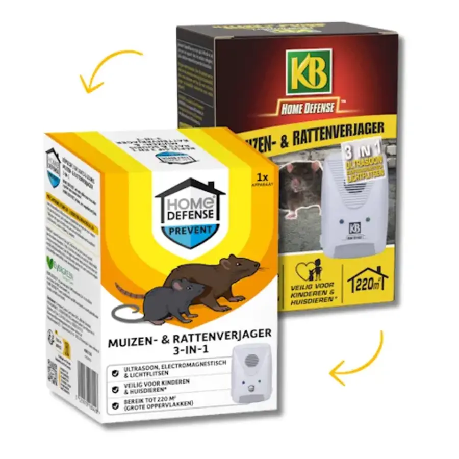 3-in-1 muizen- en rattenverjager