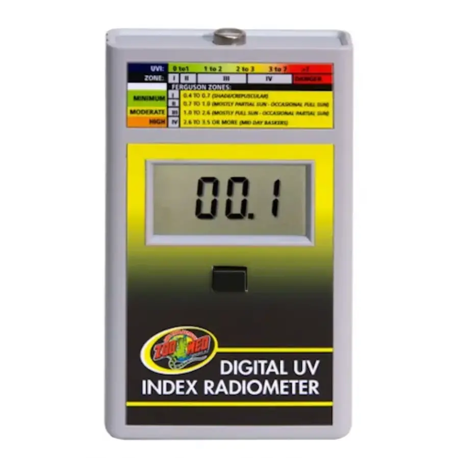 UVI digitale UV radiometer voor reptielen | nauwkeurige UV-indexmeter voor terrarium en zonlicht