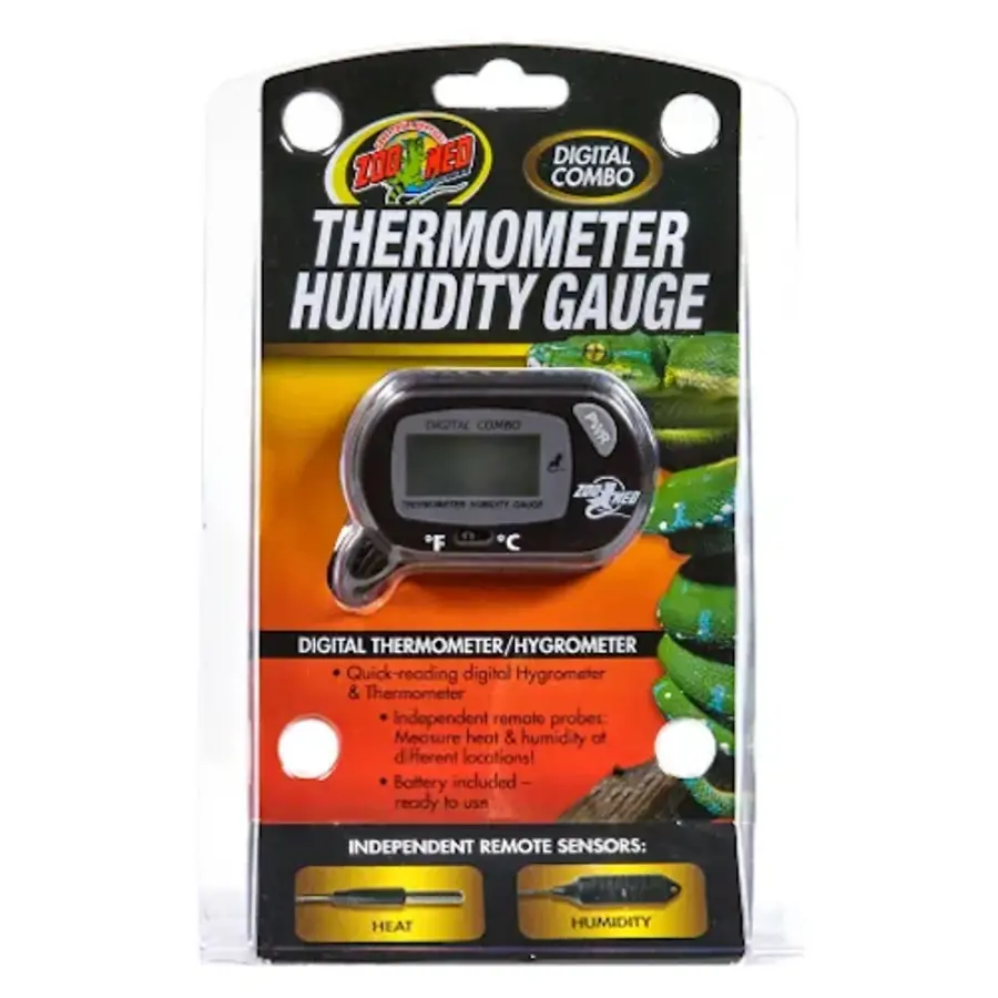Digital Combo Thermometer / Humidity Gauge voor terrarium | digitale thermo hygrometer voor temperatuur en luchtvochtigheid