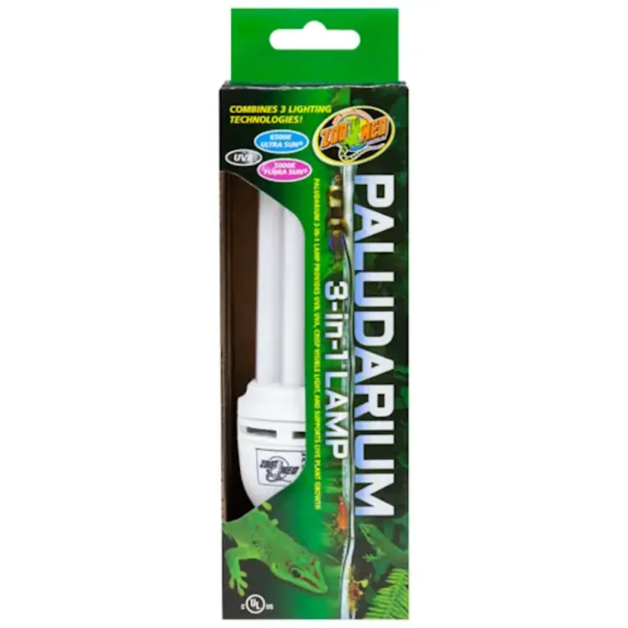 Paludarium 3-in-1 lamp 26W met daglicht UVB en groeilicht voor paludaria