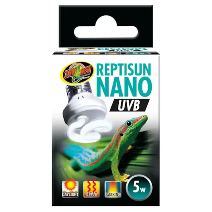ReptiSun Nano UVB 5W compacte UVB lamp voor nano terraria en kleine reptielen en amfibieën