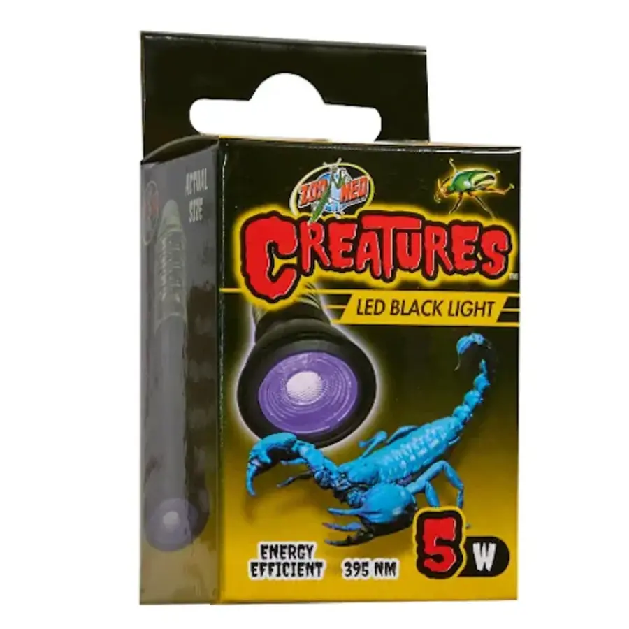 LED black light 5W voor nano-terraria en nachtactieve insecten en reptielen