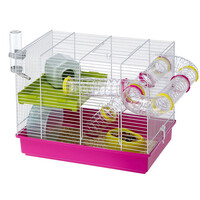 Hamsterkooi Laura met buizen, plateau en accessoires