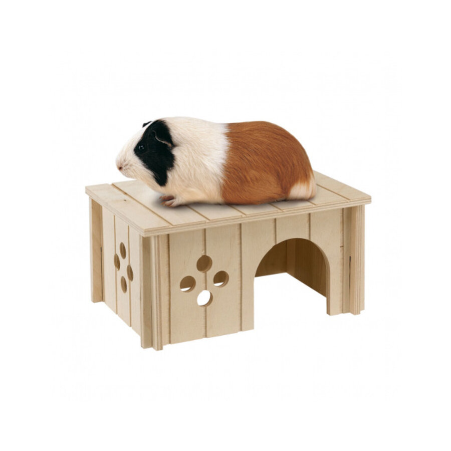 Houten caviahuisje SIN4645 | schuilhuis voor cavia’s