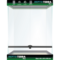 Terra Sky | Glas terrarium Sky 45 x 45 x 60 cm voor reptielen en amfibieën