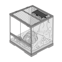 Reptile Radiator warmtepaneel 16 Watt | IR-C terrariumverwarming voor reptielen en amfibieën