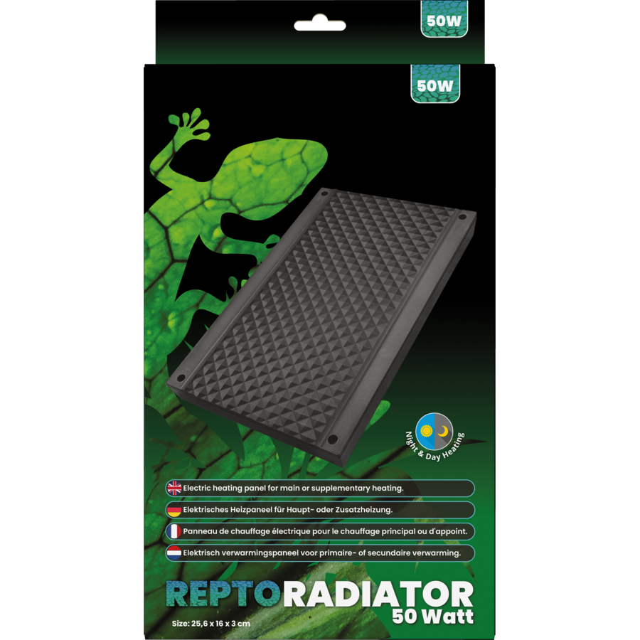Reptile radiator 50 watt warmtepaneel IR-C terrariumverwarming zonder licht