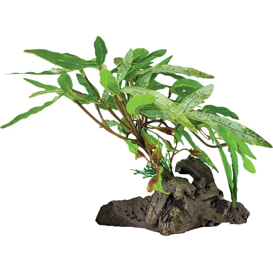 Plant On Deco Three Tip Leaf kunstplant voor terrarium 29x26x17cm