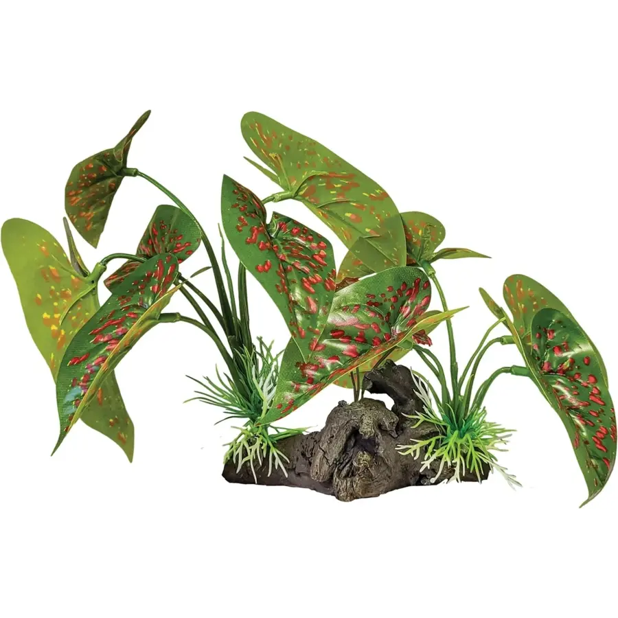 Plant On Deco Elephant Red kunstplant terrarium 28x12x17 cm