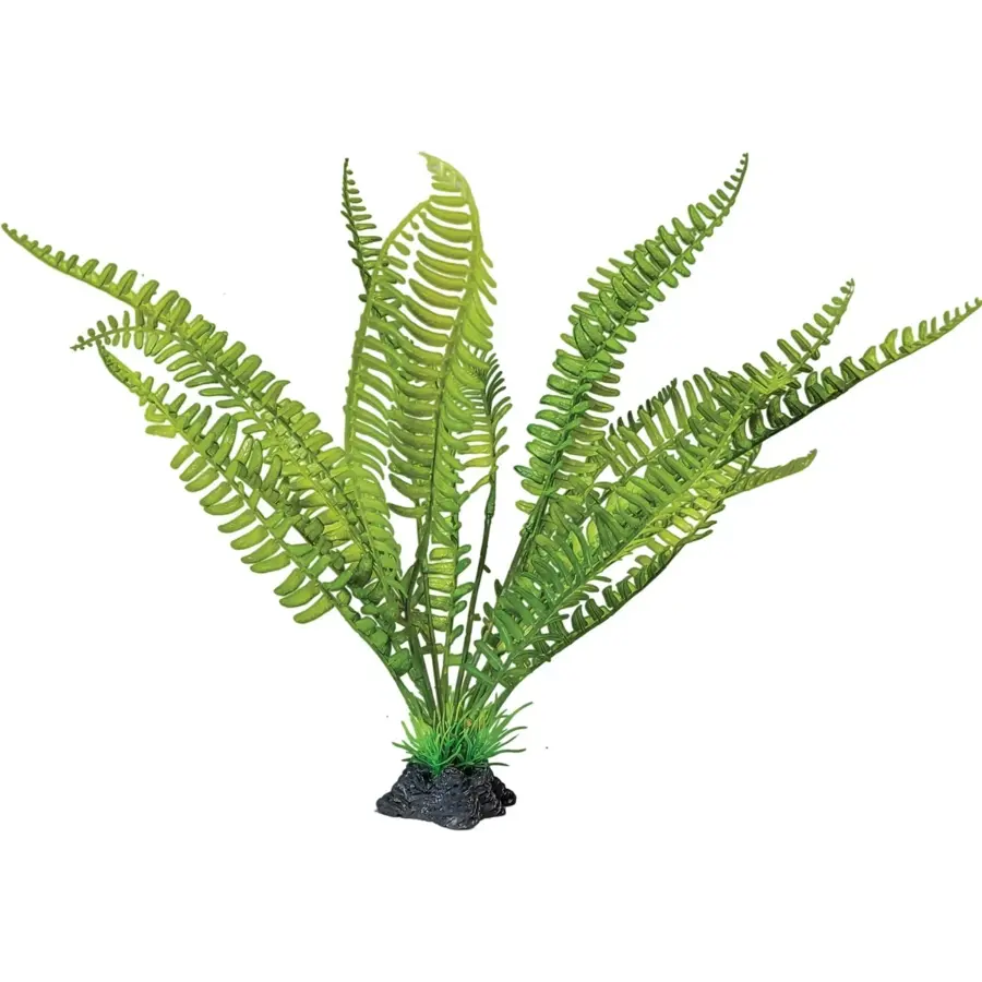 Terrarium kunstplant varen staand 30 cm | natuurlijke schuilplaats voor reptielen en amfibieën