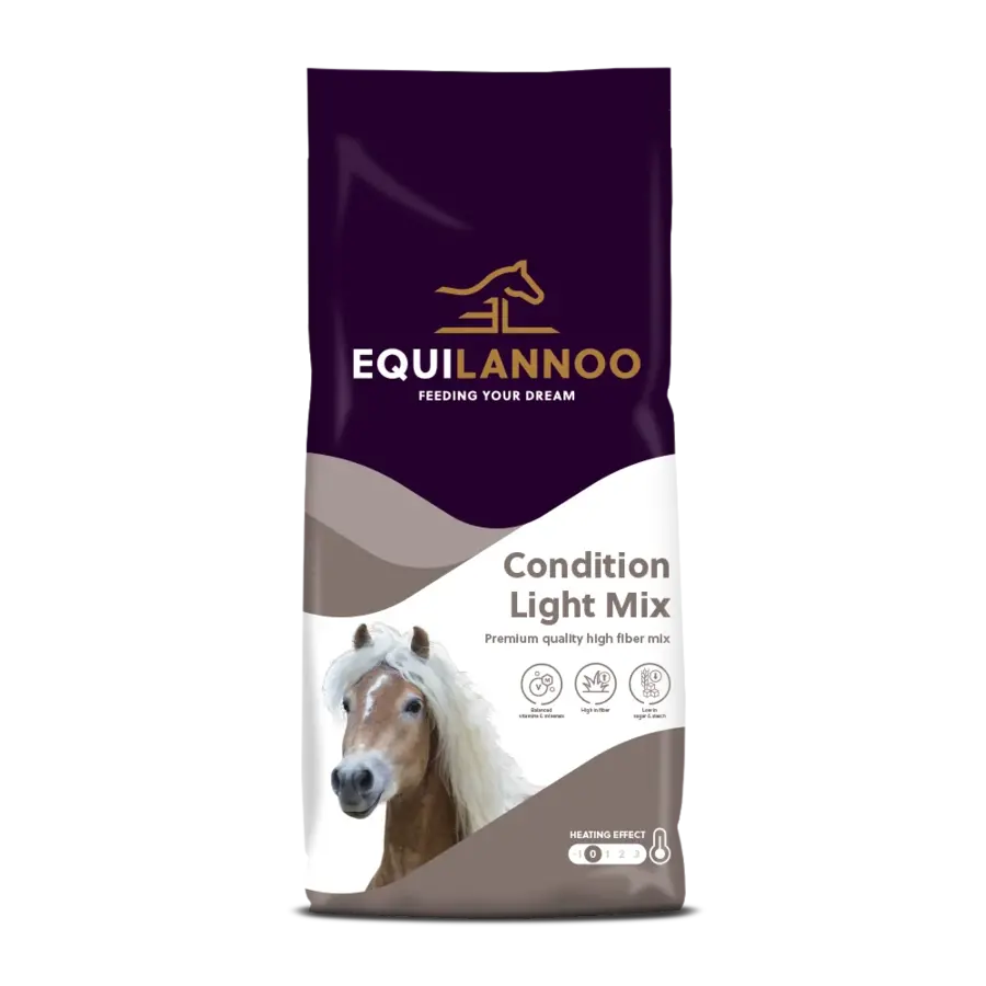 Vezelrijke condition-mix voor paarden | laag in suiker & zetmeel | 15 kg zak