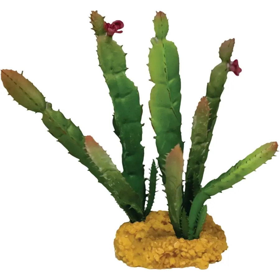 Kunstcactus Needle Red Tip terrariumplant 20 cm voor reptielen en amfibieën