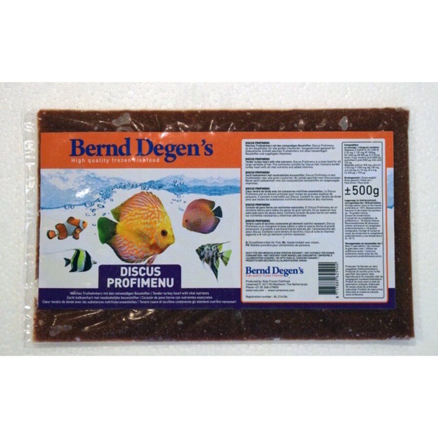 Profi Menu Flatpack diepvriesvoer voor discusvissen 500 gram