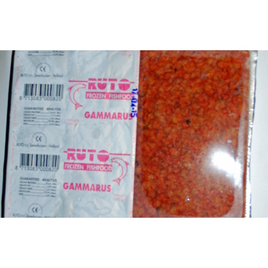 Diepvries Gammarus | 100 gram blister | natuurlijke voeding voor grotere vissen en schildpadden