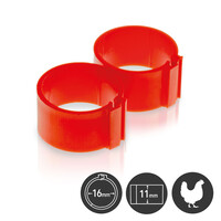 Pluimveering 25 mm 25 stuks