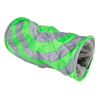 Speeltunnel groen grijs 35 cm voor konijnen cavia’s en fretten