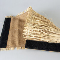 Linnen speeltunnel met gras voor kleine knaagdieren - Beige - verkrijgbaar in M en L