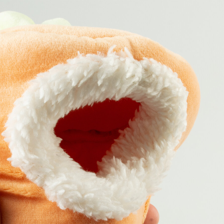 Wortel huis pluche oranje voor kleine knaagdieren