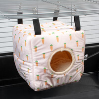 Carrot hanghuisje kubus pluche meerkleurig