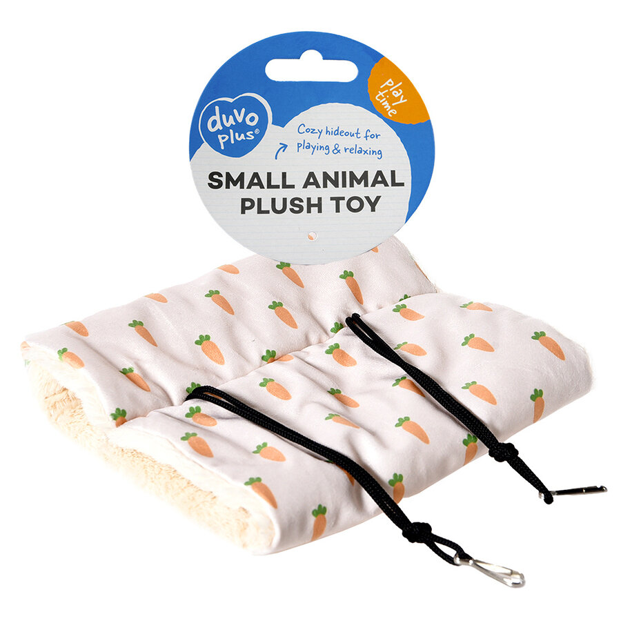 Carrot hangtriangel pluche voor kleine knaagdieren | zachte hangtunnel