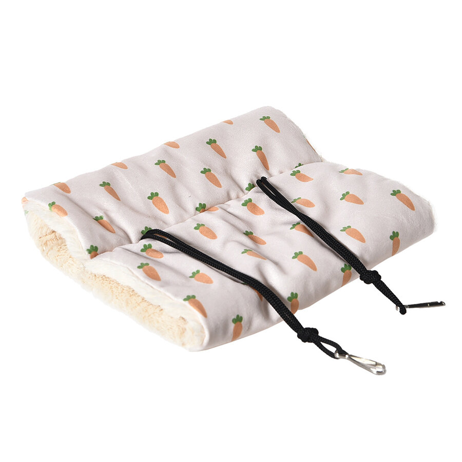 Carrot hangtriangel pluche voor kleine knaagdieren | zachte hangtunnel