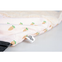 Carrot hangbed pluche multicolor voor knaagdieren