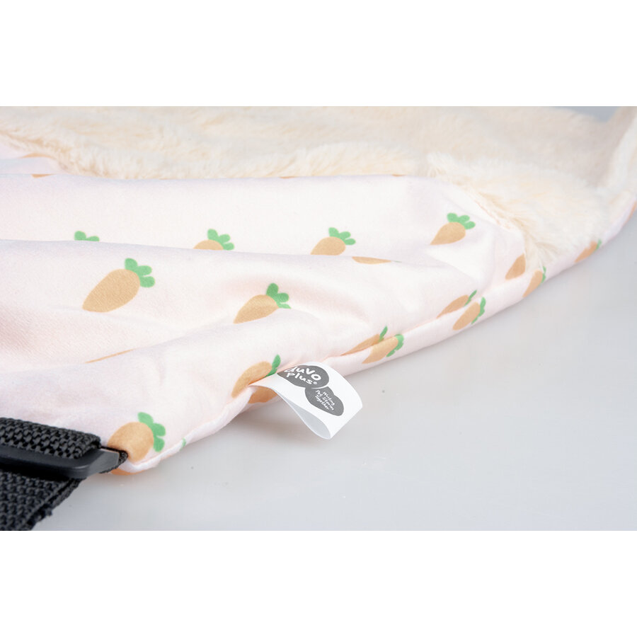 Carrot hangbed pluche multicolor voor knaagdieren