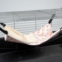 Carrot hangbed pluche multicolor voor knaagdieren