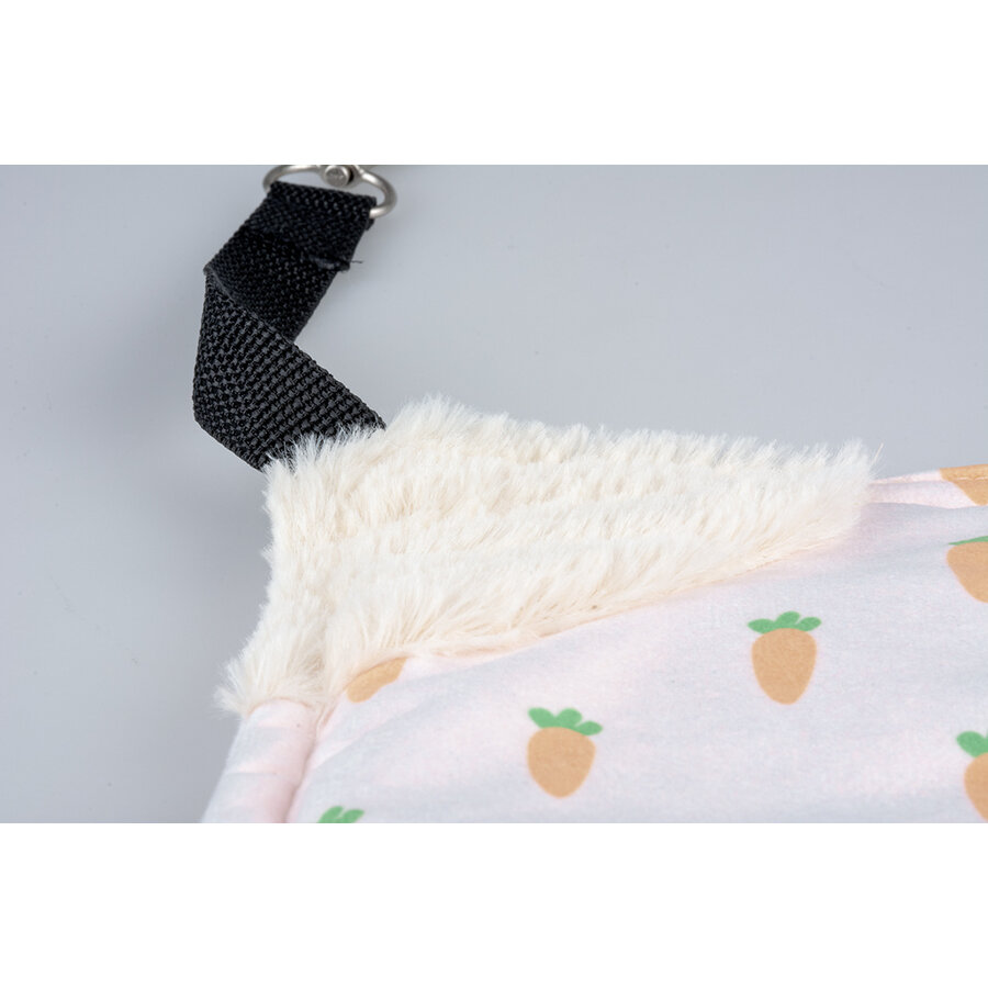 Carrot hangmat pluche wit voor knaagdieren