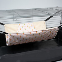 Carrot hangmat pluche wit voor knaagdieren