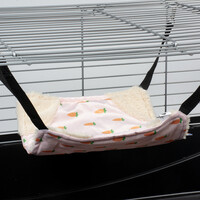 Carrot hangmat pluche wit voor knaagdieren