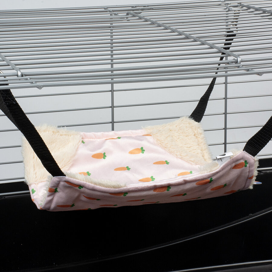 Carrot hangmat pluche wit voor knaagdieren
