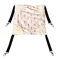 Carrot hangmat pluche wit voor knaagdieren
