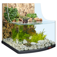 Compleet aquaterrarium 80L met LED, filter en verwarming voor waterschildpadden