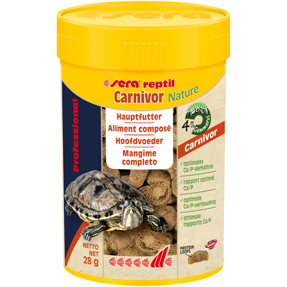 Sera Reptil Professional Carnivor Nature reptielenvoer voor waterschildpadde 100ML