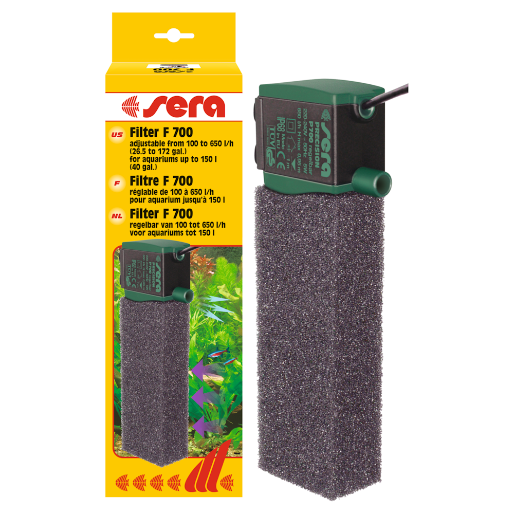 Sera Filterspons – 2 Stuks, Zwart – Vervangend Voorfilter Voor Sera X-Edge 700 – Eenvoudig Te Wisselen Onder Water