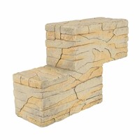 Bouwsteen Combo Rock 3 Beige 28x9x18,5cm stapelbare terrariumrots