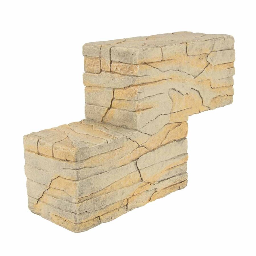 Bouwsteen Combo Rock 3 Beige 28x9x18,5cm stapelbare terrariumrots