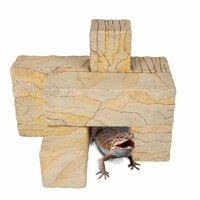 Bouwsteen Combo Rock 2 Beige 18x9x9cm stapelbare terrariumrots