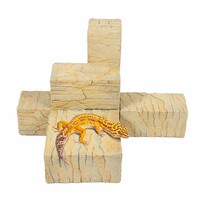 Bouwsteen Combo Rock 1 Beige 18,5x9x18 cm terrarium bouwsteen