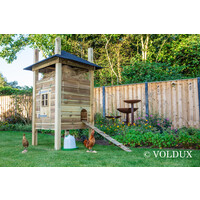 Kippenhok hooiberg Fem 125 x 125 x 225 cm | onderhoudsvrij nachthok met legbak