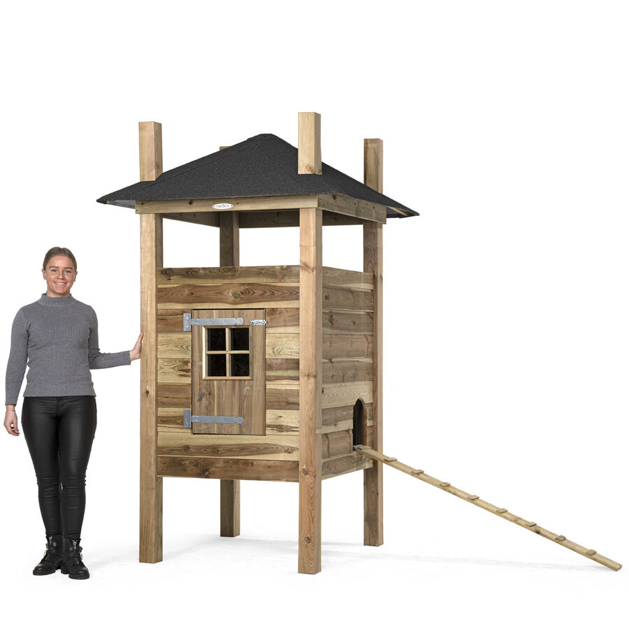 Kippenhok hooiberg Fem 125 x 125 x 225 cm | onderhoudsvrij nachthok met legbak