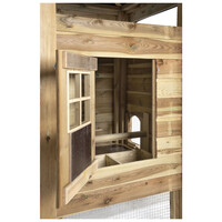 Kippenhok hooiberg Floor XL 411 x 125 x 225 cm | nachthok met vaste ren