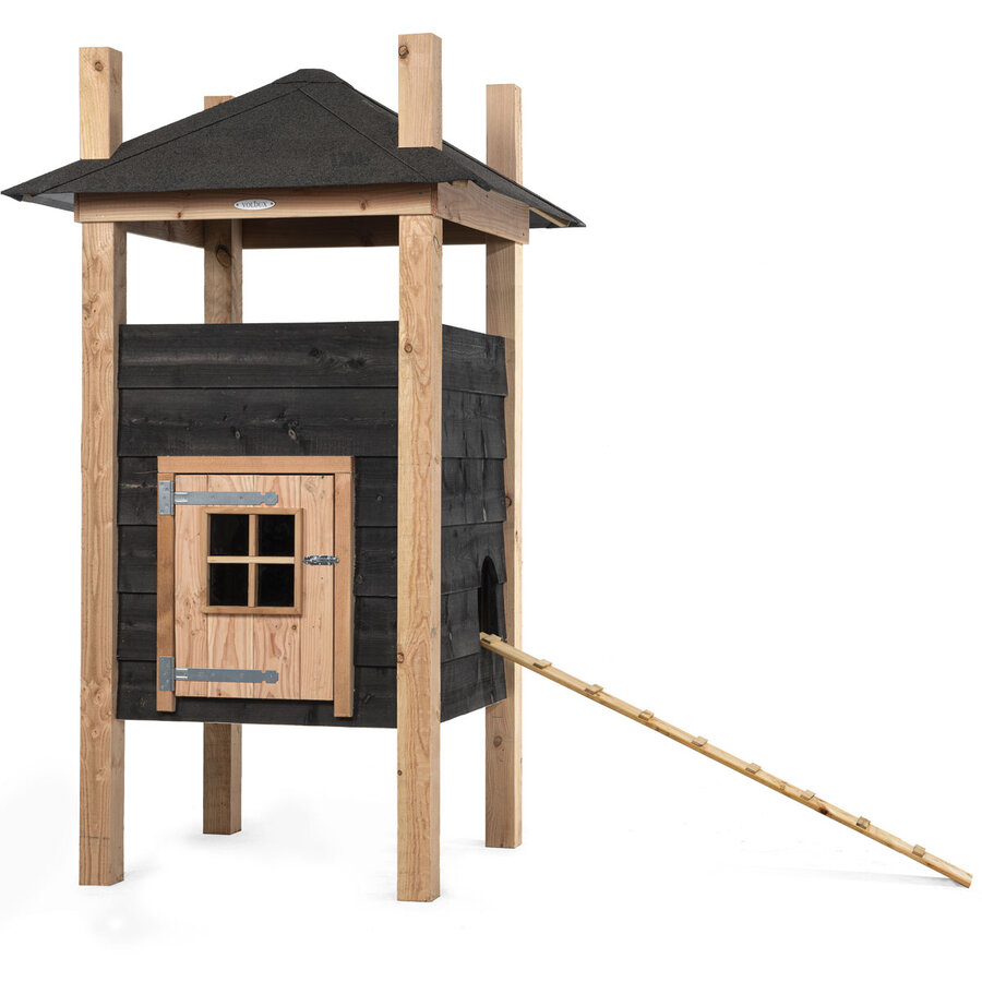 Hooiberg kippenhok Teun 125 x 125 x 225 cm | onderhoudsvrij nachthok