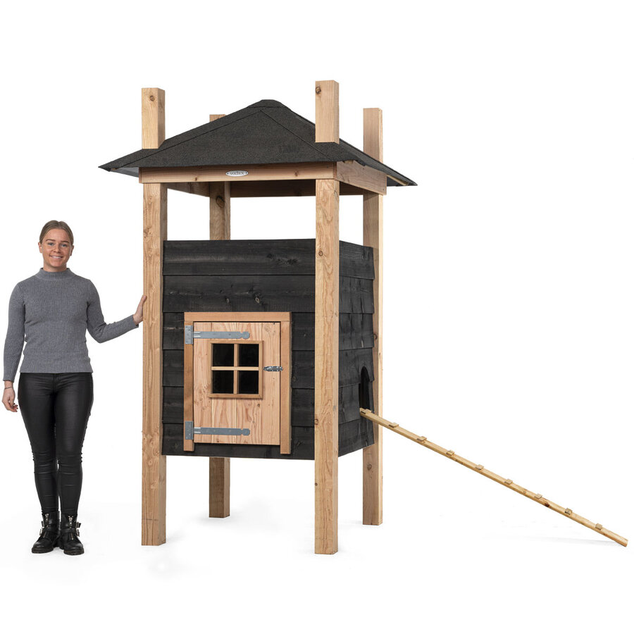 Hooiberg kippenhok Teun 125 x 125 x 225 cm | onderhoudsvrij nachthok