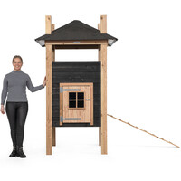 Hooiberg kippenhok Teun 125 x 125 x 225 cm | onderhoudsvrij nachthok
