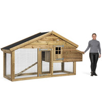 Kippenhok Romy met nachthok en legnest | ren 300x90x160 cm