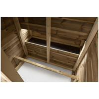 Kippenhok Toon met ren en legnest | 335 x 120 x 190 cm