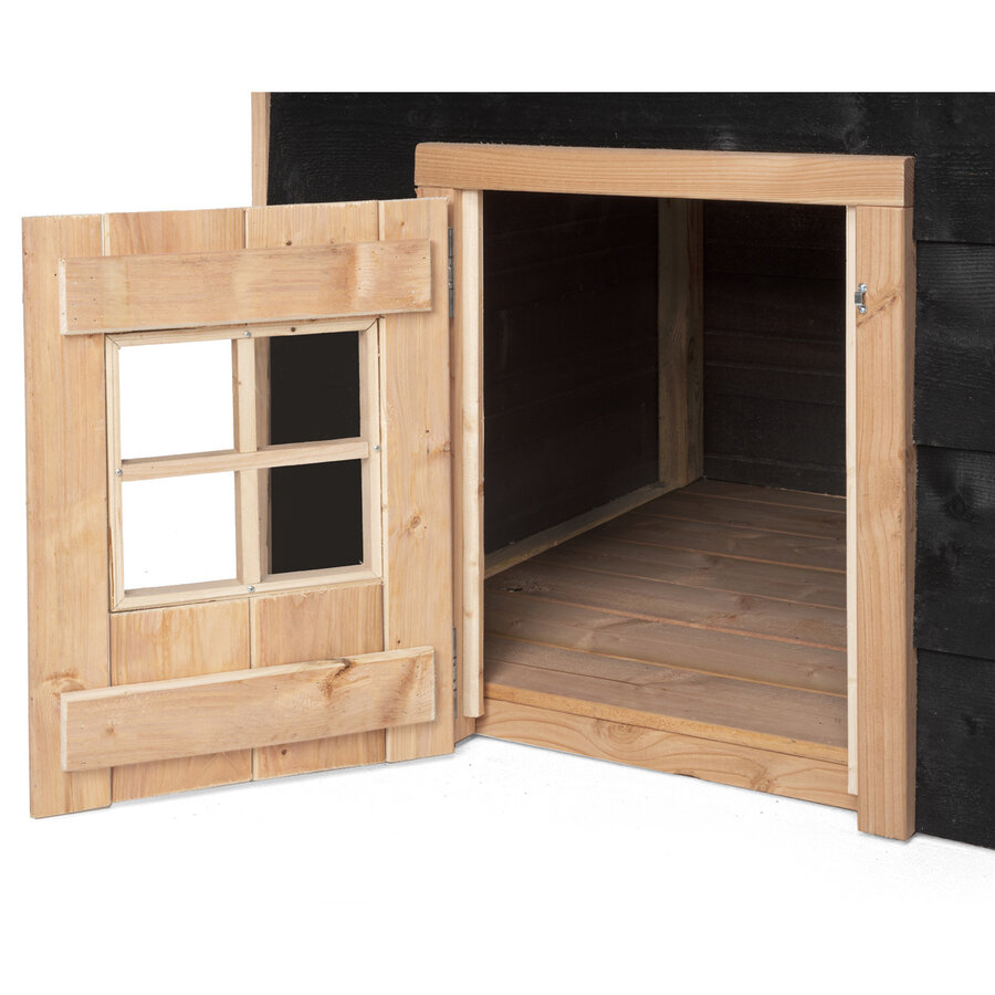 Hondenhok met veranda 201 x 113 x 110 cm | onderhoudsvrij buitenhok